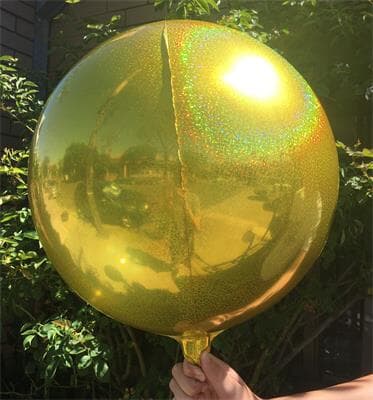Prismatic Sphere 40cm Gold Unpackaged Pack(2)