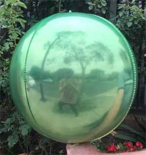 Sphere 40cm Green and Yellow Ombre Unpackaged EA(2)