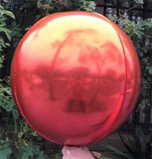Sphere 40cm Orange and Red Ombre Unpackaged Pack(2)