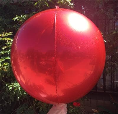 Prismatic Sphere 40cm Red Unpackaged Pack(2)