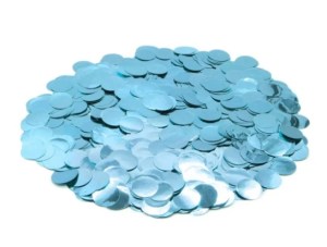 Confetti Metallic Light blue 1cm 250 grams