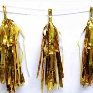 Tassels Quality Metallic 30cm Gold Pre-Cut Pack 10- Pack(10)
