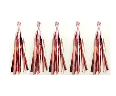 Tassels Quality Metallic 30cm Rose Gold Pre-Cut Pack 16 Pack(16)