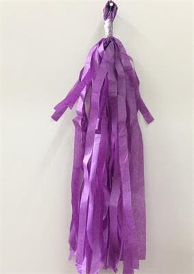 Tassels Quality Tissue 30cm Purple Pre-Cut Pack 15 Pack(15)