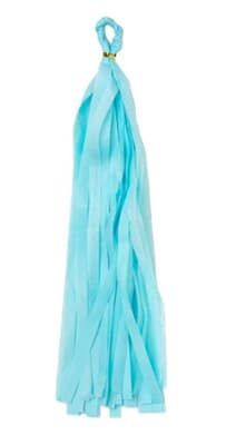 Tissue Tassel 35cm Light Blue 5 Pack Pack(5)