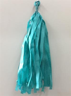 Tassels Quality Tissue 30cm Teal Pre-Cut Pack 15 Pack(15)