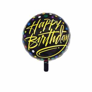 Happy Birthday Polkadots 45cm foil balloon. Unpackaged. Each