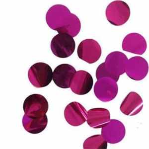 Confetti Metallic 1cm circles Hot Pink 250 grams Gram(s)(250)