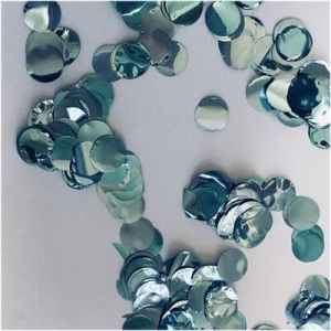 Confetti Metallic 1cm circles Light Blue 250 grams Gram(s)(250)