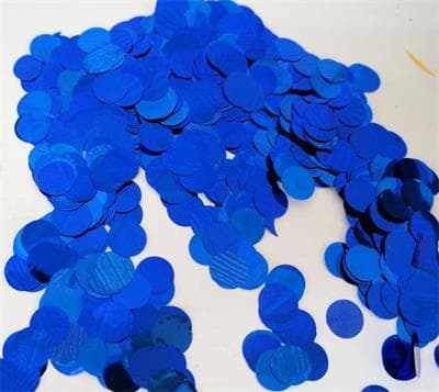 con1bm.jpg Confetti Metallic 1cm circles Blue 500 grams Gram(s)(500)