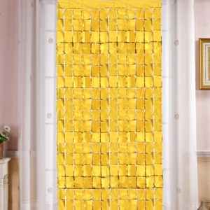 Foil backdrop/ door curtain squares Gold 1 meter x 2 meter Each