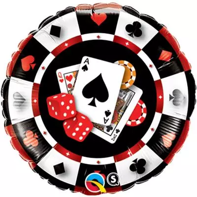 Qualatex Balloons Casino 45cm. Each