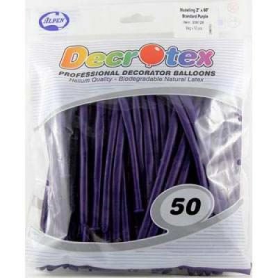 Sempertex 260s Fashion Purple Violet Modelling Balloons 50 pack
